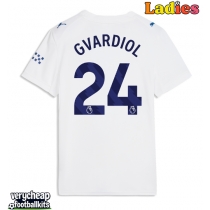 Manchester City Josko Gvardiol #24 Replica Third Shirt Ladies 2026-27 Short Sleeve